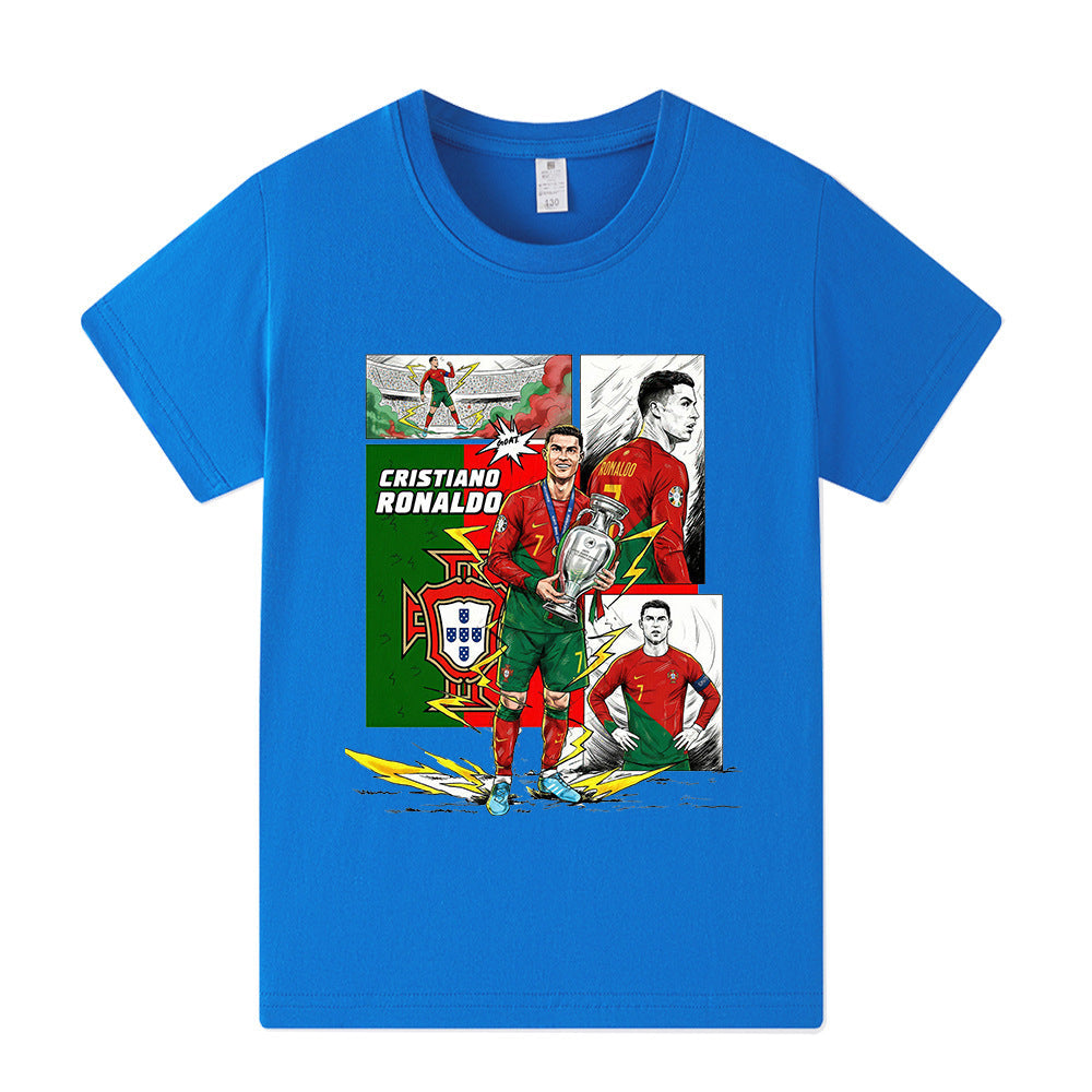 Cristiano Ronaldo Voetbal T-shirt Kinderen - Portugal - Comfortabel