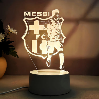 Lionel Messi 3D Illusie LED-Lamp - Nachtlampje - 16 Kleuren