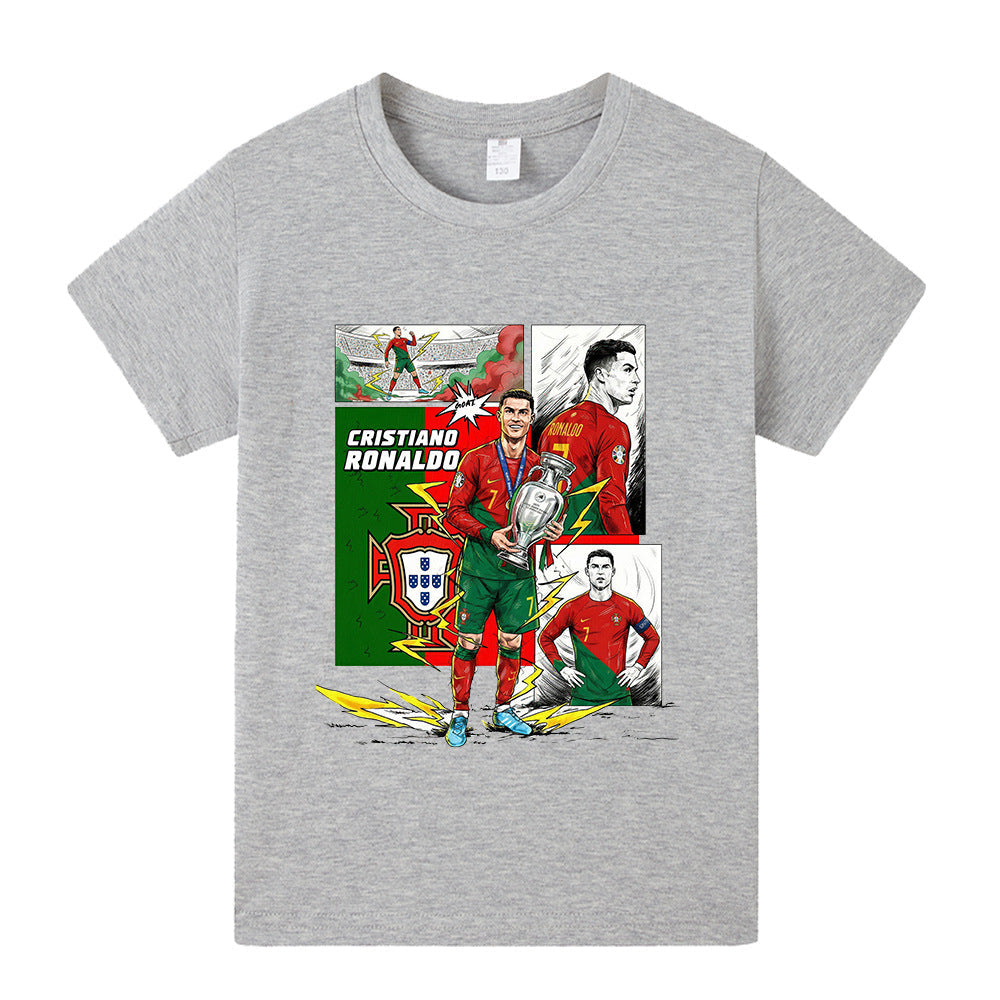 Cristiano Ronaldo Voetbal T-shirt Kinderen - Portugal - Comfortabel