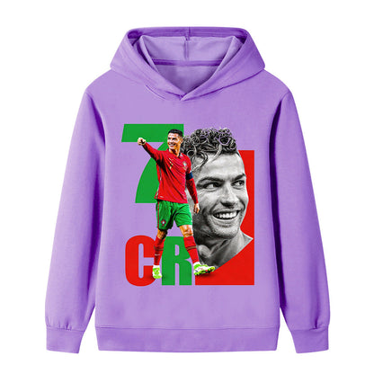 Cristiano Ronaldo Voetbal Hoodie Kinderen - Portugal - Zacht