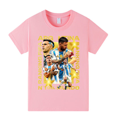 Lionel Messi Voetbal T-shirt Kinderen - Cool Design