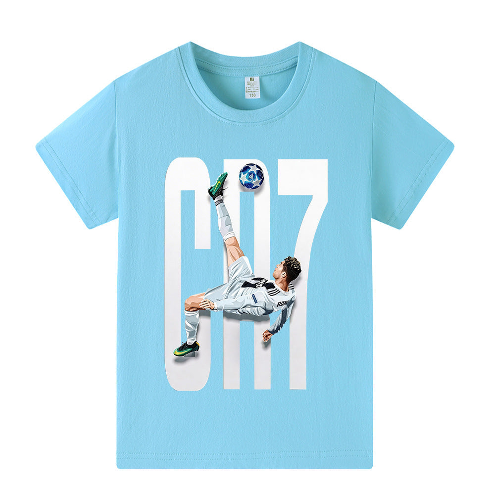 Ronaldo Voetbal T-shirt Kinderen - Licht