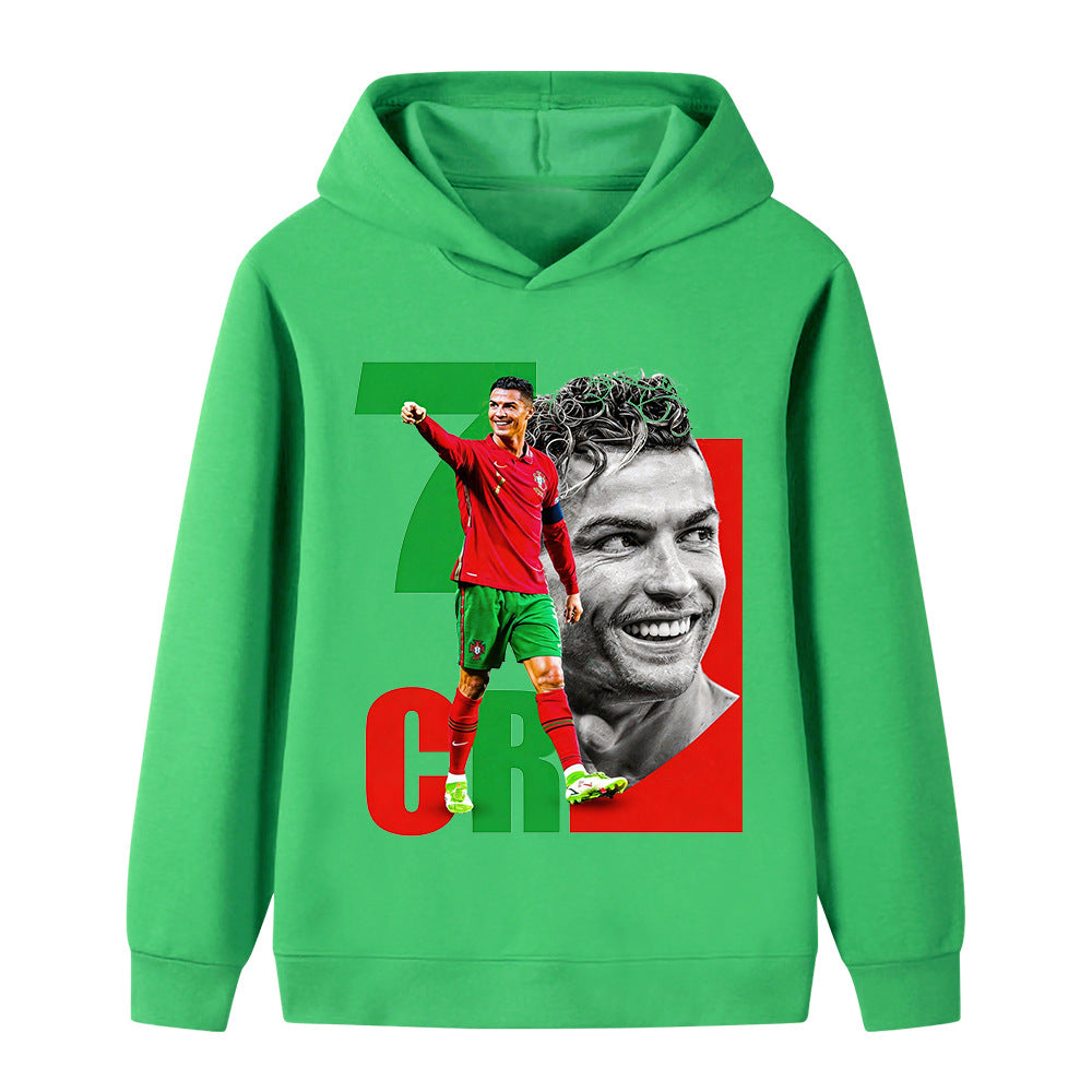 Cristiano Ronaldo Voetbal Hoodie Kinderen - Portugal - Zacht