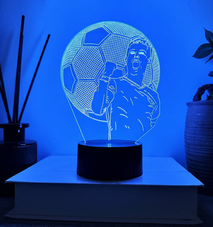 Ronaldo 3D Illusie LED-Lamp - Nachtlampje