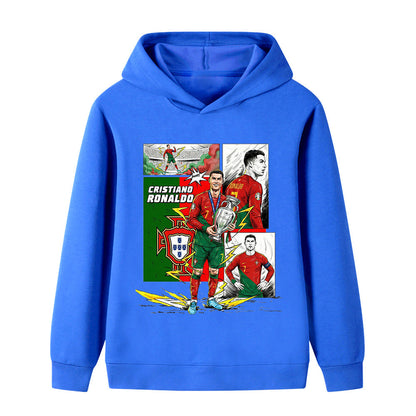 Cristiano Ronaldo Voetbal Hoodie Kinderen - Portugal - Sportief