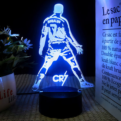 Cristiano Ronaldo 3D Illusie LED-Lamp - Nachtlampje