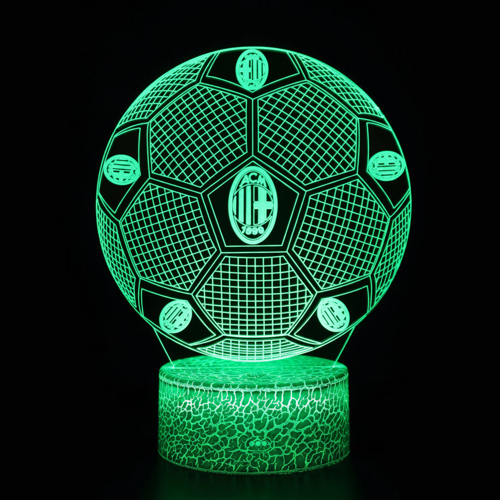 Voetbal 3D Illusie LED-Lamp - Nachtlampje - Cadeau
