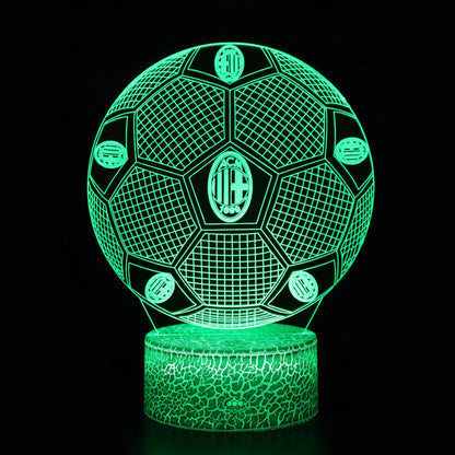 Voetbal 3D Illusie LED-Lamp - Nachtlampje - Cadeau