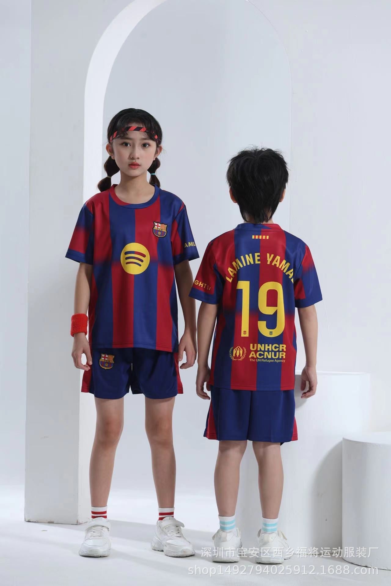 Lamine Yamal Voetbaltenue Kinderen - Shirt en Broekje