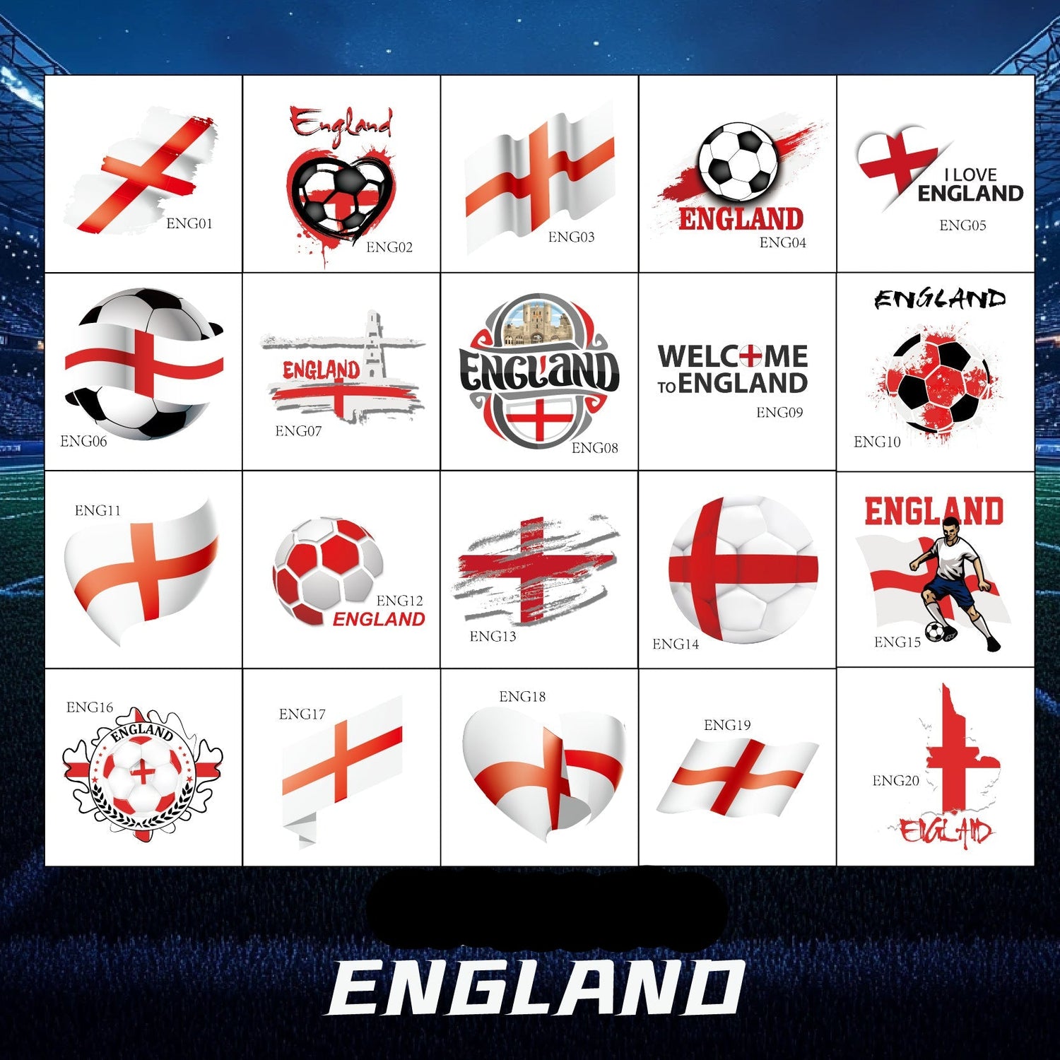 Voetbal Stickers - Engeland