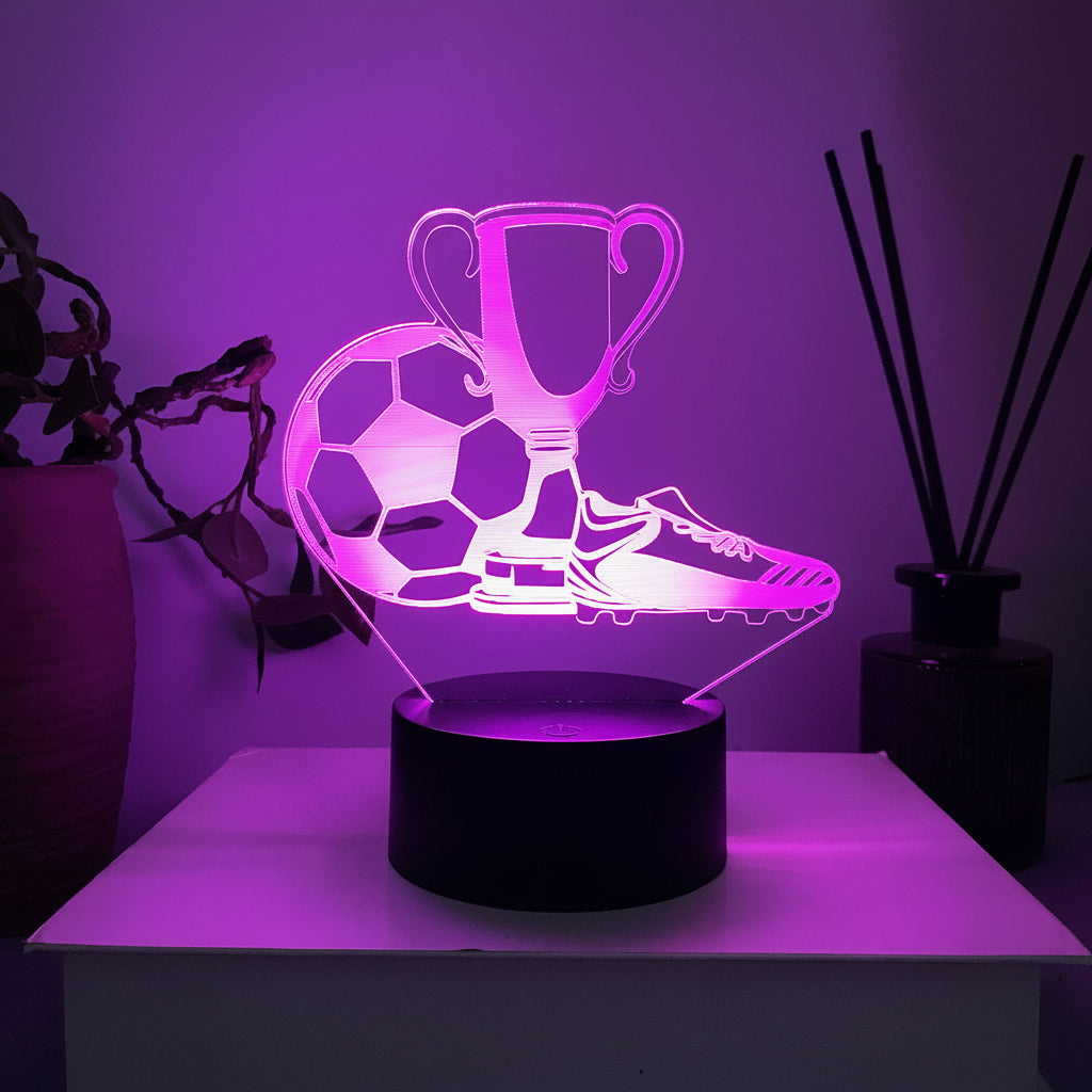 Voetbal 3D Illusie LED-Lamp - Nachtlampje - Nachtlampje