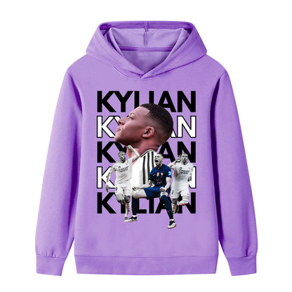 Kylian Mbappé Voetbal Hoodie Kinderen - Zacht