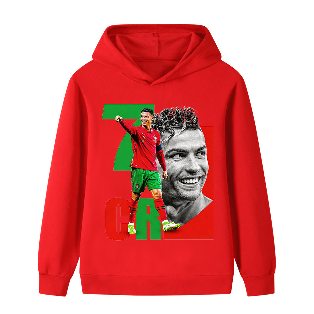 Cristiano Ronaldo Voetbal Hoodie Kinderen - Portugal - Zacht