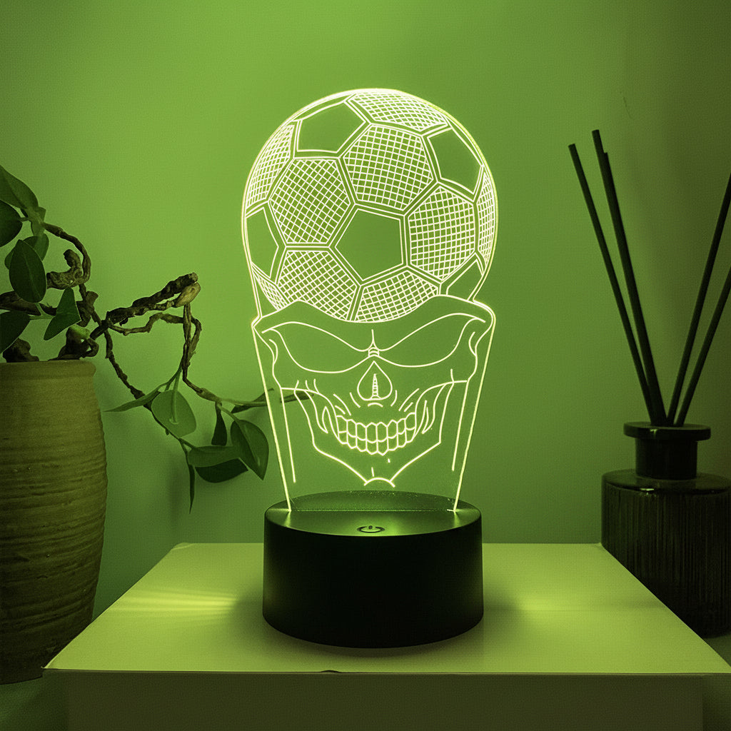 Voetbal 3D Illusie LED-Lamp - Nachtlampje - USB