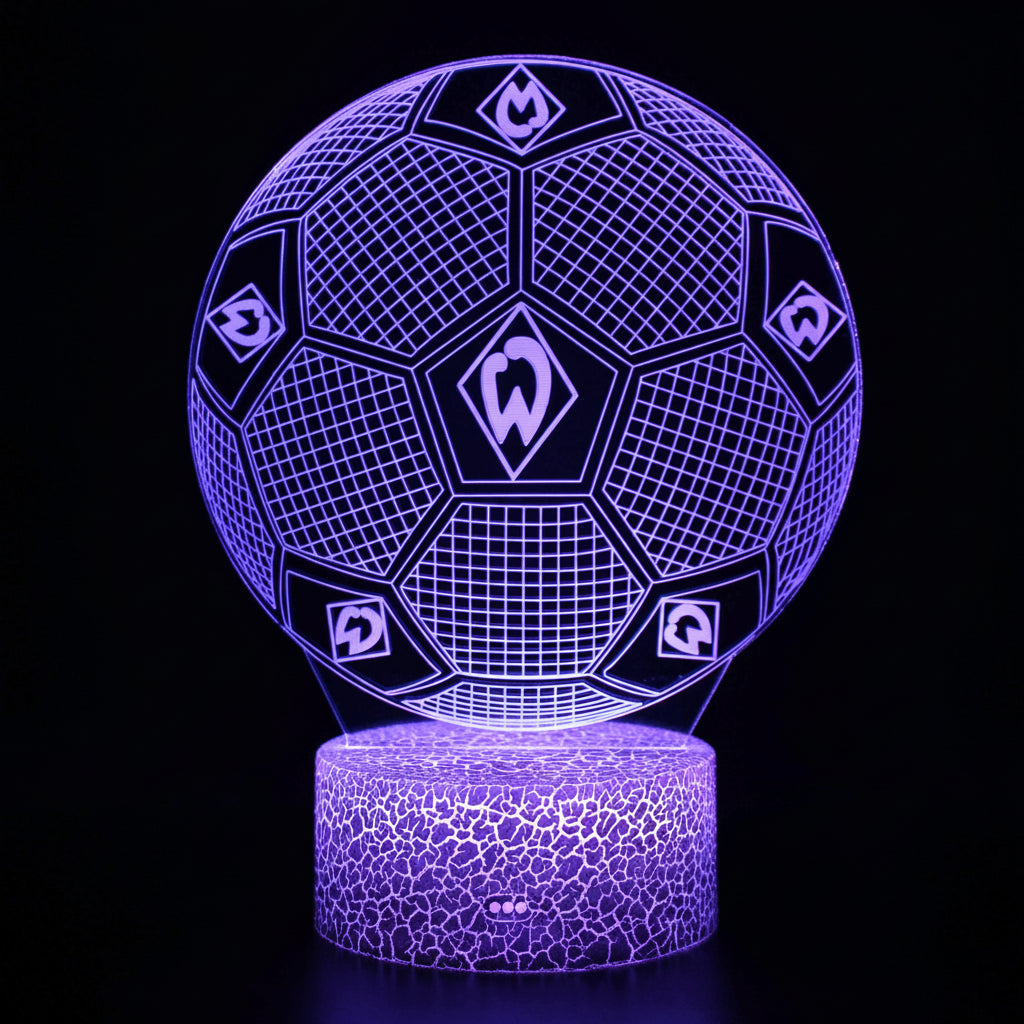 Voetbal 3D Illusie LED-Lamp - Nachtlampje - Cadeau