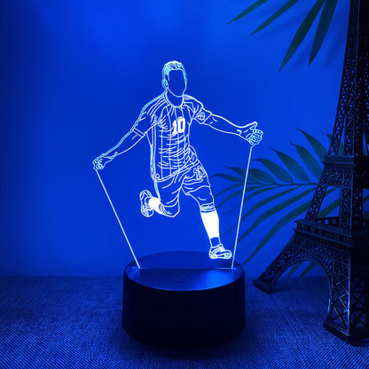 Lionel Messi 3D Illusie LED-Lamp - Nachtlampje - met Afstandsbediening