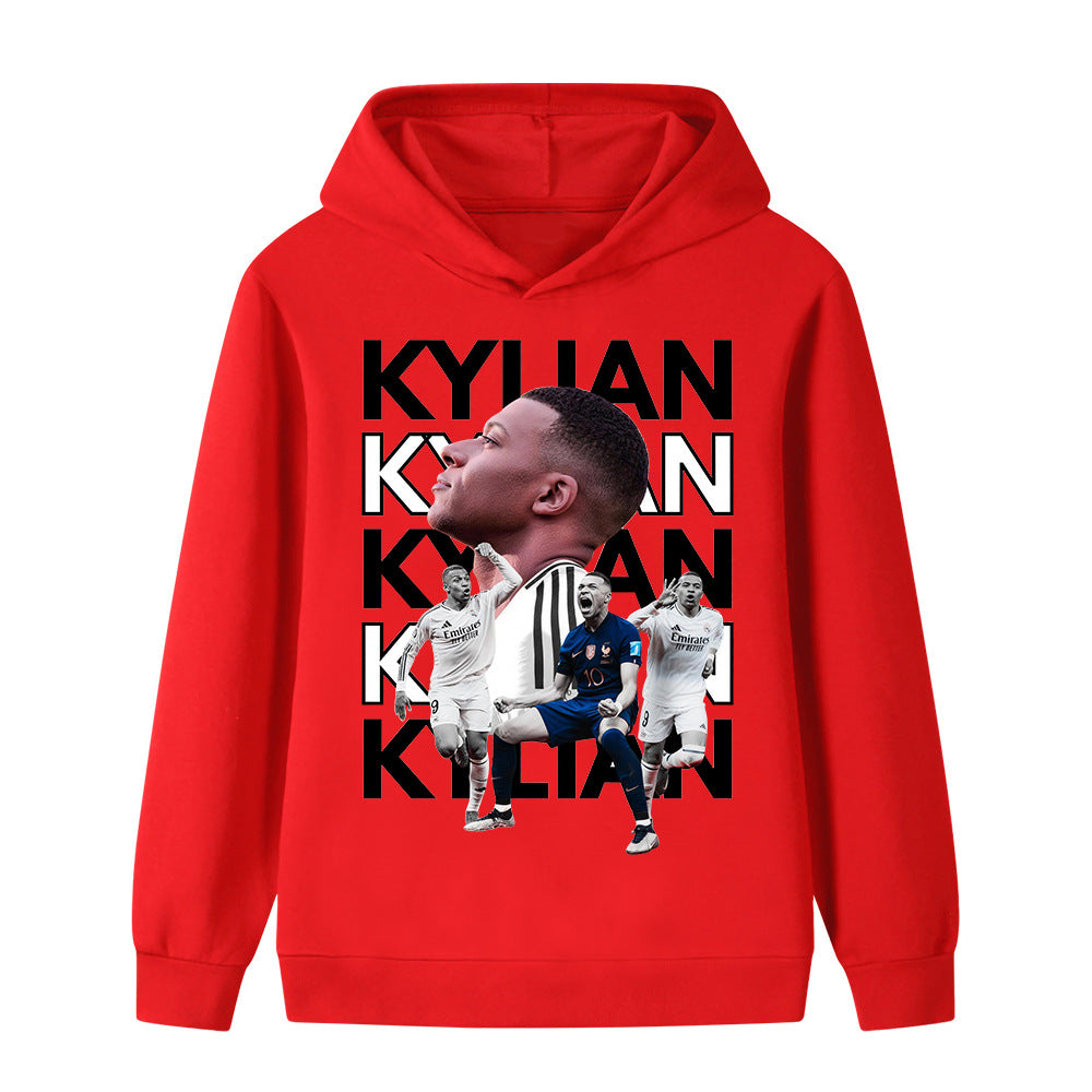 Kylian Mbappé Voetbal Hoodie Kinderen - Zacht