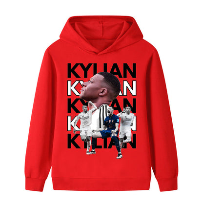 Kylian Mbappé Voetbal Hoodie Kinderen - Zacht