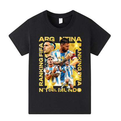 Lionel Messi Voetbal T-shirt Kinderen - Cool Design