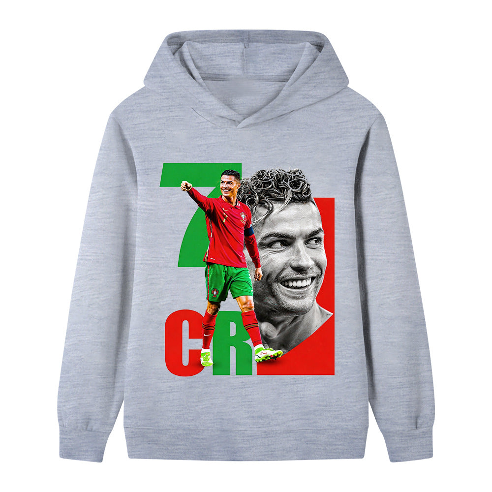 Cristiano Ronaldo Voetbal Hoodie Kinderen - Portugal - Zacht