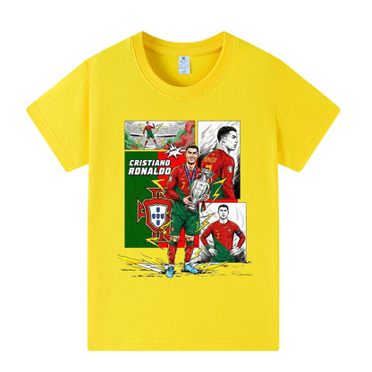 Cristiano Ronaldo Voetbal T-shirt Kinderen - Portugal - Comfortabel