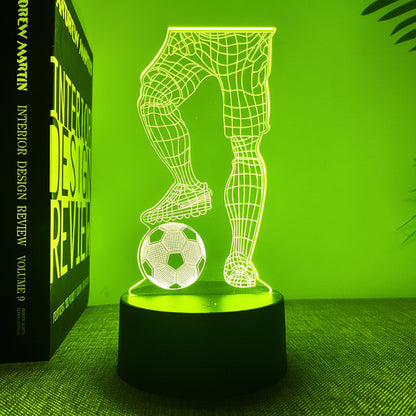 Voetbal 3D Illusie LED-Lamp - Nachtlampje - Nachtlampje