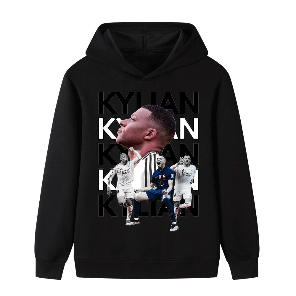 Kylian Mbappé Voetbal Hoodie Kinderen - Zacht