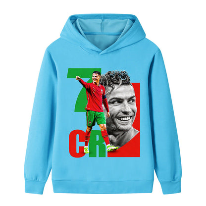 Cristiano Ronaldo Voetbal Hoodie Kinderen - Portugal - Zacht