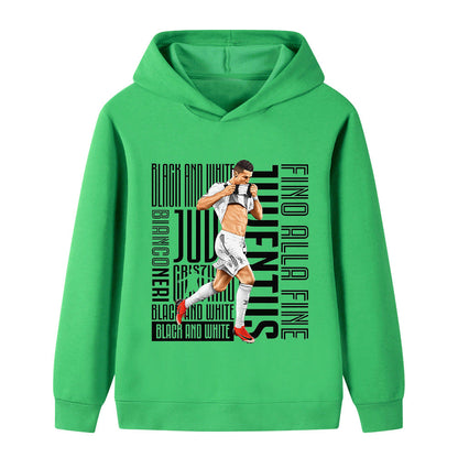 Ronaldo Voetbal Hoodie Kinderen - Juventus - Zacht