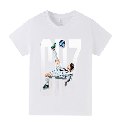 Ronaldo Voetbal T-shirt Kinderen - Licht