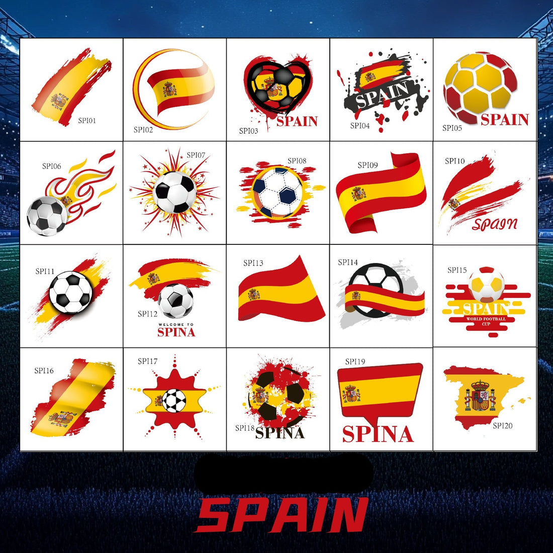 Voetbal Stickers - Spanje