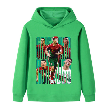 Ronaldo Voetbal Hoodie Kinderen - Portugal - Zacht