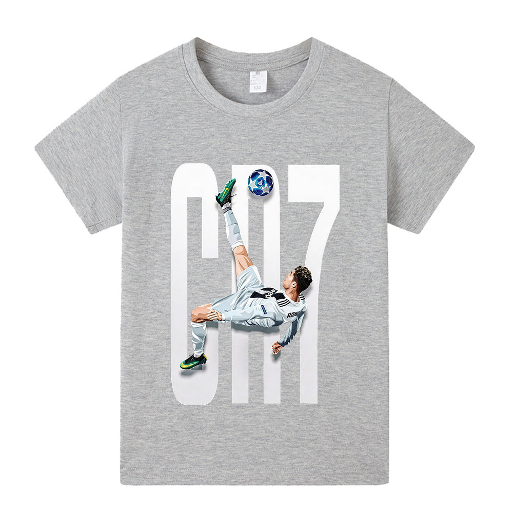 Ronaldo Voetbal T-shirt Kinderen - Licht