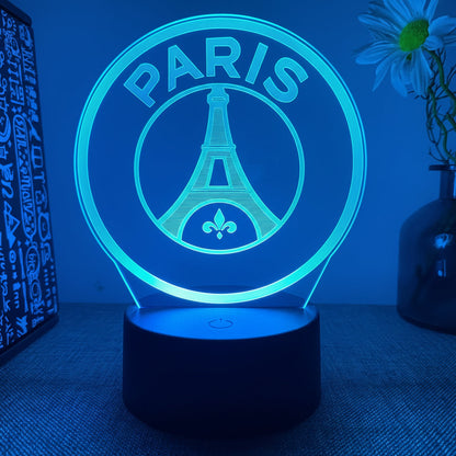 Voetbal 3D Illusie LED-Lamp - Nachtlampje - voor de Kamer Cadeau