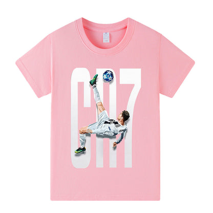 Ronaldo Voetbal T-shirt Kinderen - Licht