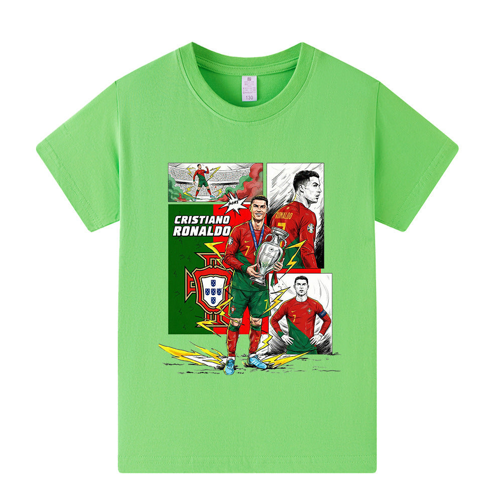 Cristiano Ronaldo Voetbal T-shirt Kinderen - Portugal - Comfortabel