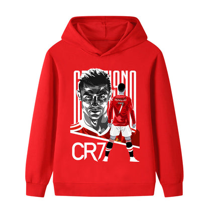 Cristiano Ronaldo Voetbal Hoodie Kinderen - Manchester United - Zacht