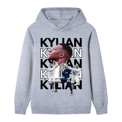 Kylian Mbappé Voetbal Hoodie Kinderen - Zacht