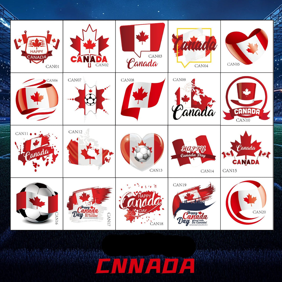 Voetbal Stickers - Canada