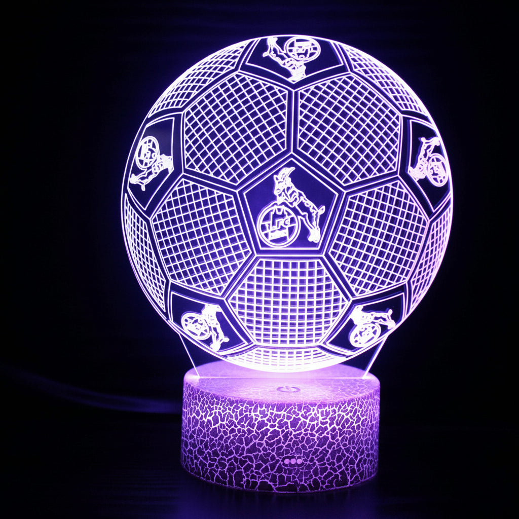 Voetbal 3D Illusie LED-Lamp - Nachtlampje - Cadeau