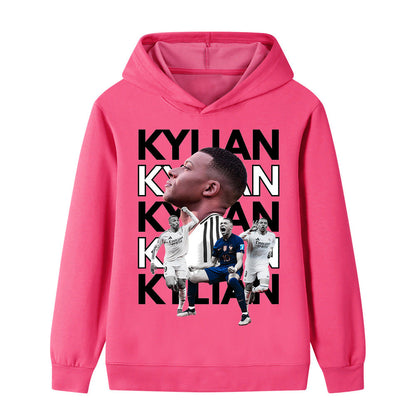 Kylian Mbappé Voetbal Hoodie Kinderen - Zacht