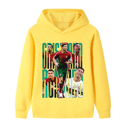 Ronaldo Voetbal Hoodie Kinderen - Portugal - Zacht