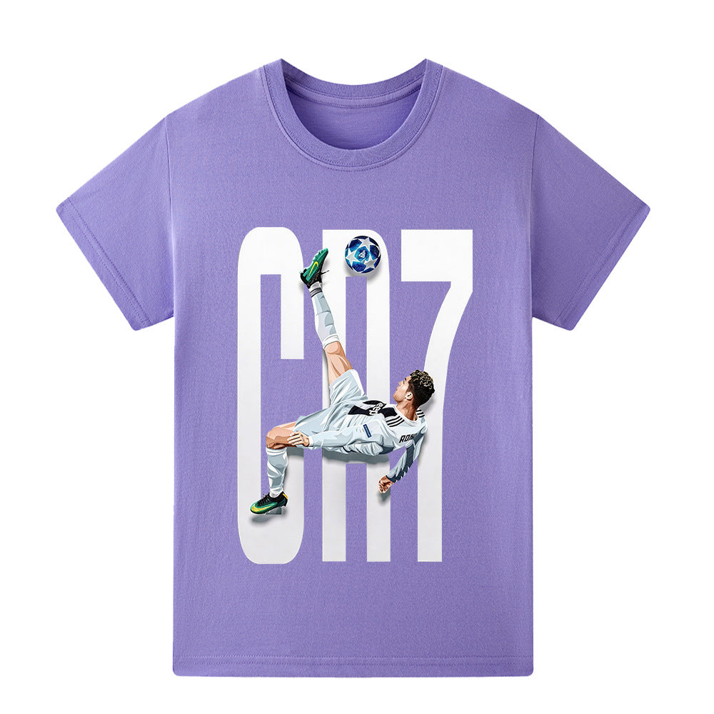 Ronaldo Voetbal T-shirt Kinderen - Licht