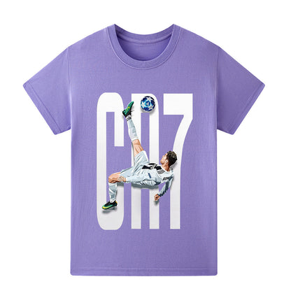 Ronaldo Voetbal T-shirt Kinderen - Licht