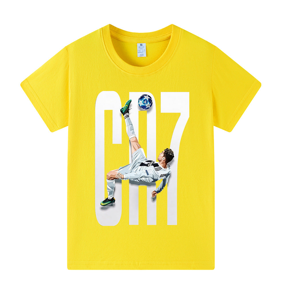Ronaldo Voetbal T-shirt Kinderen - Licht