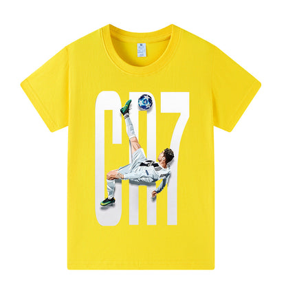 Ronaldo Voetbal T-shirt Kinderen - Licht