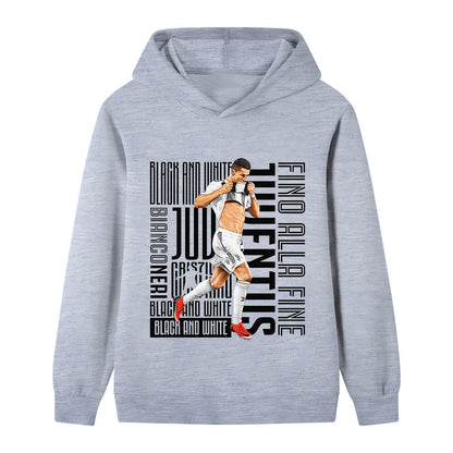 Ronaldo Voetbal Hoodie Kinderen - Juventus - Zacht