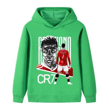 Cristiano Ronaldo Voetbal Hoodie Kinderen - Manchester United - Zacht