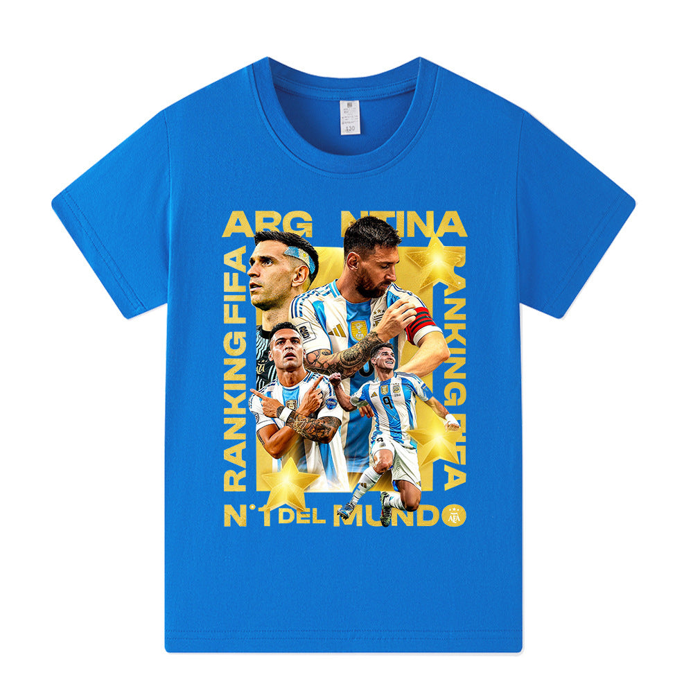Lionel Messi Voetbal T-shirt Kinderen - Cool Design