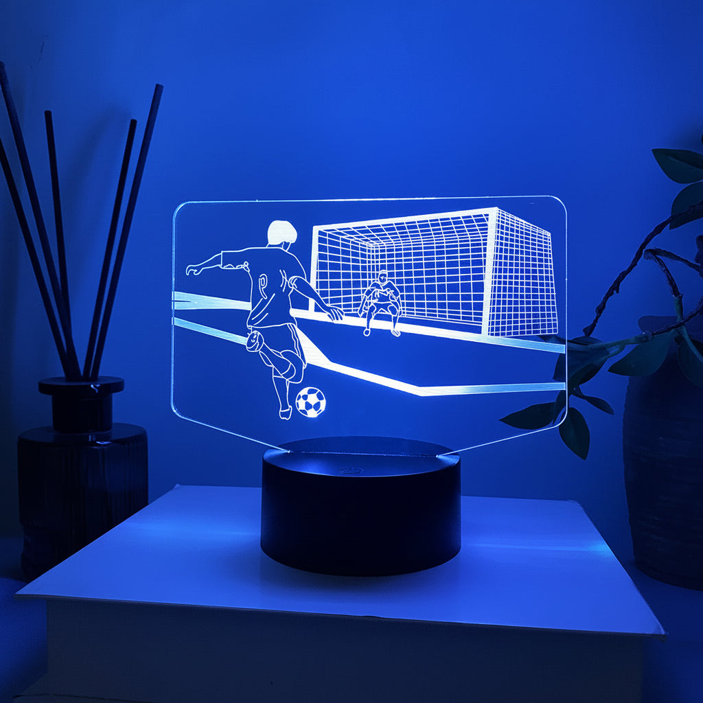 Voetbal 3D Illusie LED-Lamp - Nachtlampje - USB